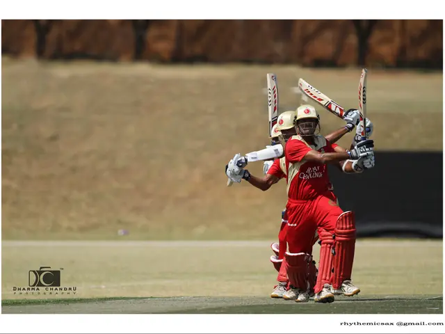 In this picture we can see the players were standing on the ground and everyone is wearing the same...