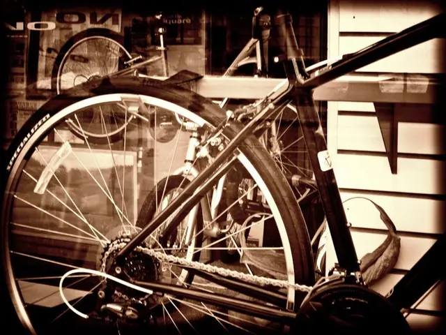 In this image we can see bicycles.